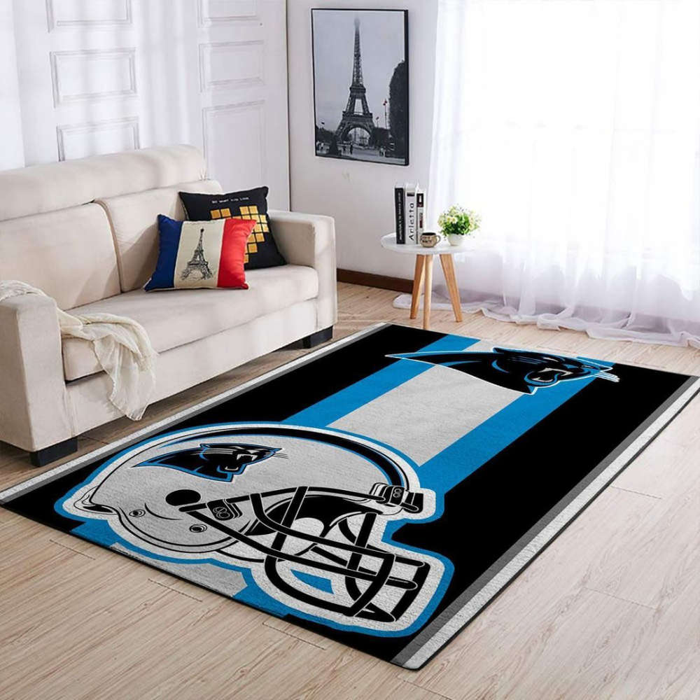 Carolina Panthers Rug Living Room Floor Decor Fan Gifts