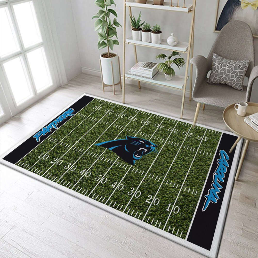 Carolina Panthers Rug Living Room Floor Decor Fan Gifts