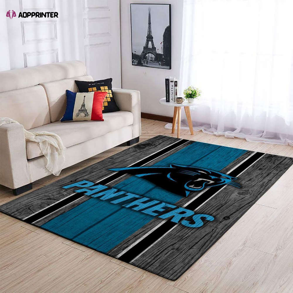 Carolina Panthers Rug Living Room Floor Decor Fan Gifts