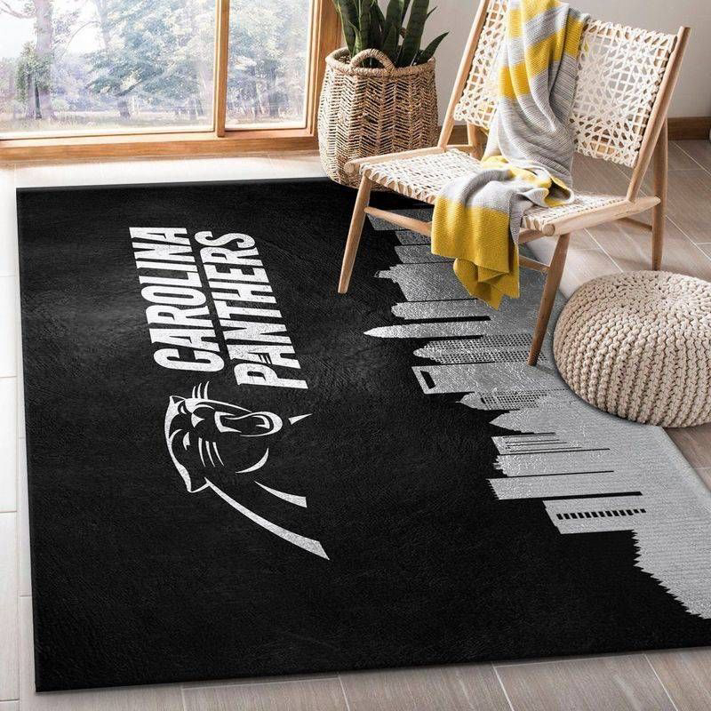 Carolina Panthers Rug Living Room Floor Decor Fan Gifts