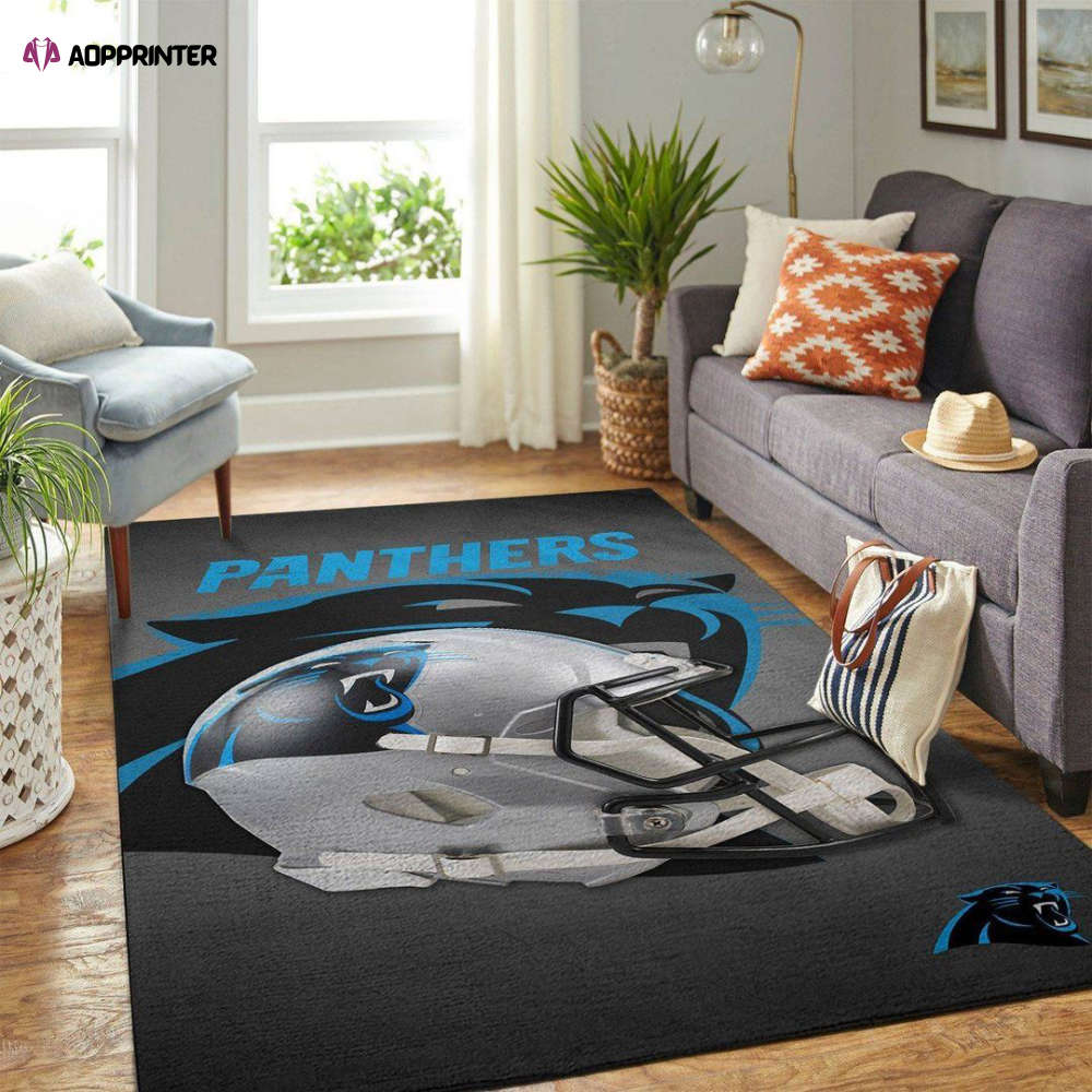 Carolina Panthers Rug Living Room Floor Decor Fan Gifts