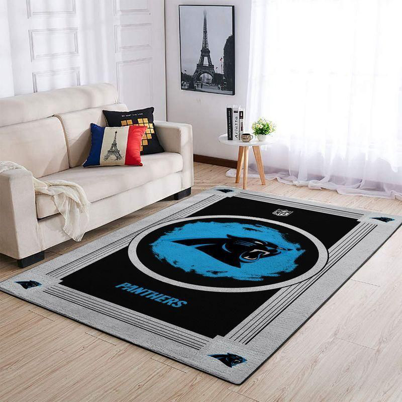 Carolina Panthers Rug Living Room Floor Decor Fan Gifts