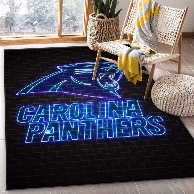 Carolina Panthers Rug Living Room Floor Decor Fan Gifts