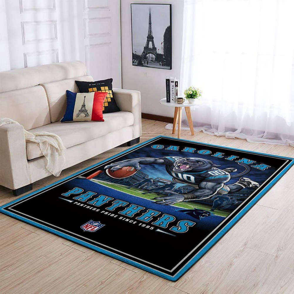 Carolina Panthers Rug Living Room Floor Decor Fan Gifts