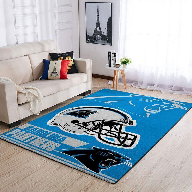 Carolina Panthers Rug Living Room Floor Decor Fan Gifts