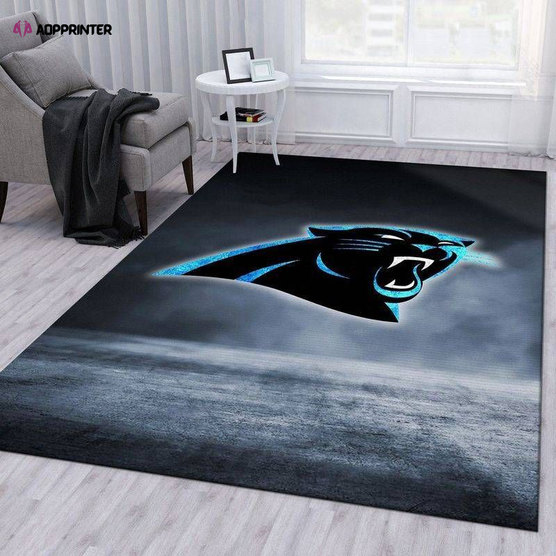 Carolina Panthers Rug Living Room Floor Decor Fan Gifts