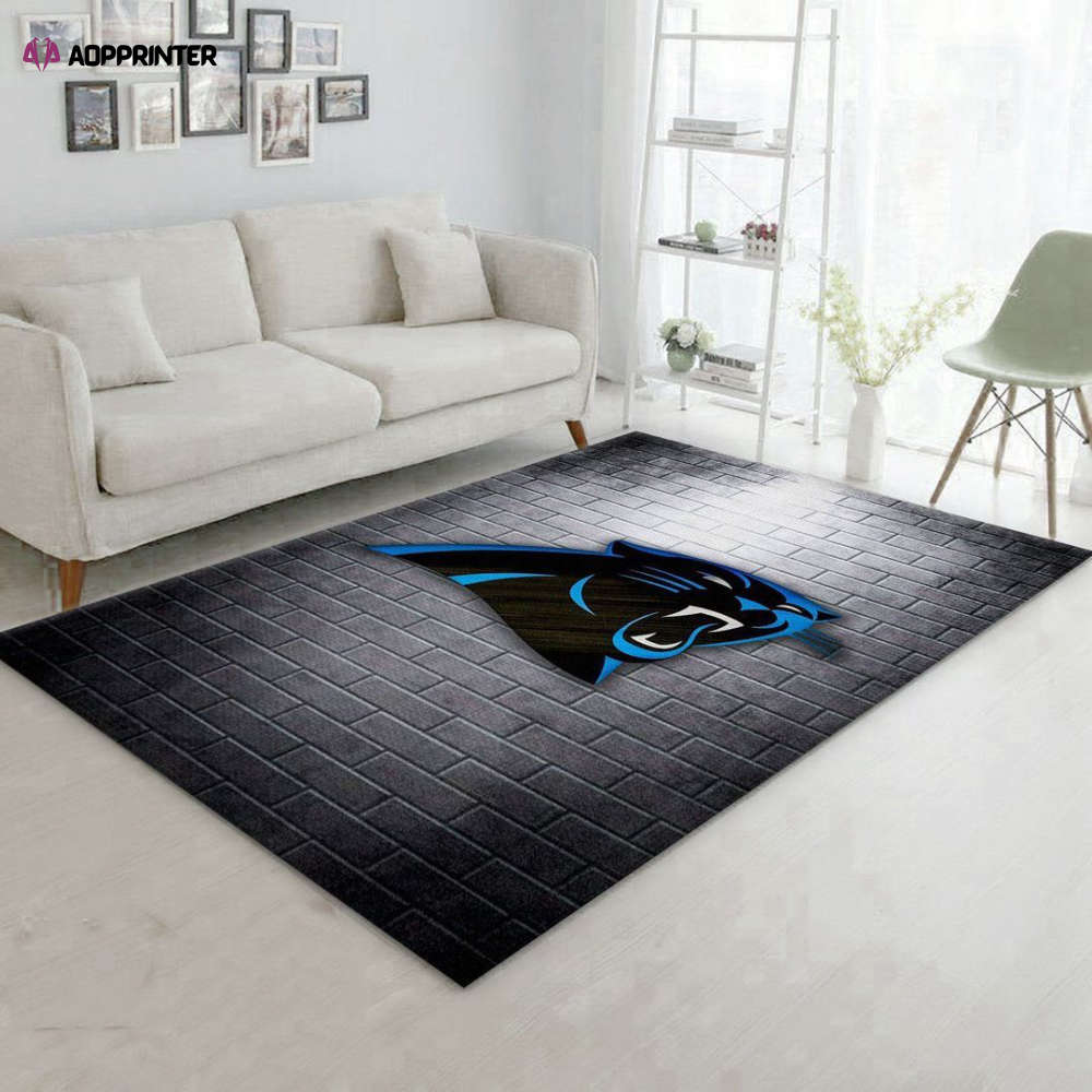 Carolina Panthers Rug Living Room Floor Decor Fan Gifts