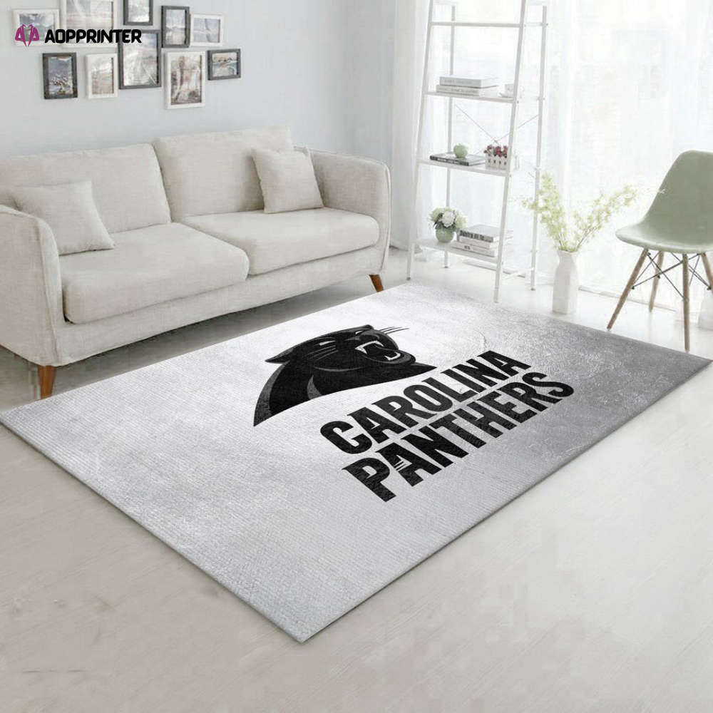 Carolina Panthers Sil Rug Living Room Floor Decor Fan Gifts