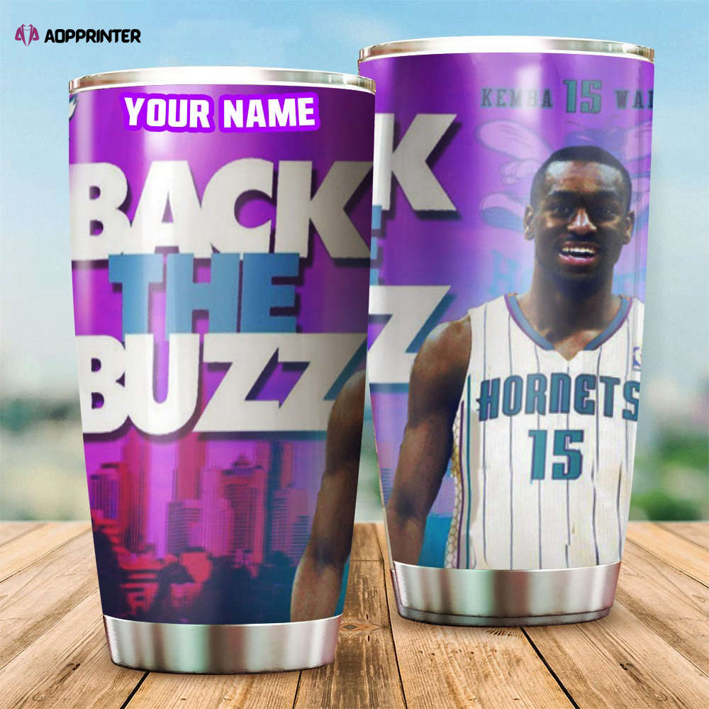 Charlotte Hornets Kemba Walker1 Personalized Foldable Stainless Steel Tumbler Cup Keeps Drinks Cold And Hot