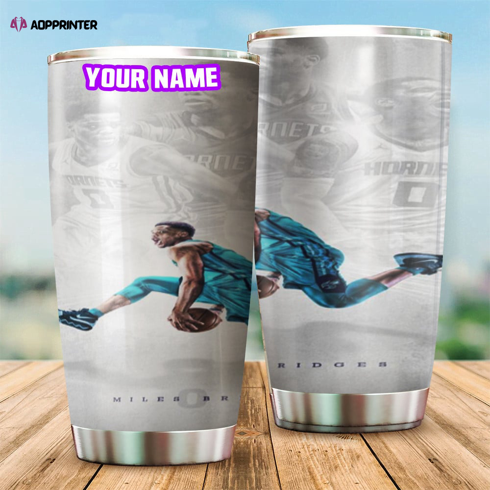 Charlotte Hornets Miles Bridges1 Personalized Foldable Stainless Steel Tumbler Cup Keeps Drinks Cold And Hot