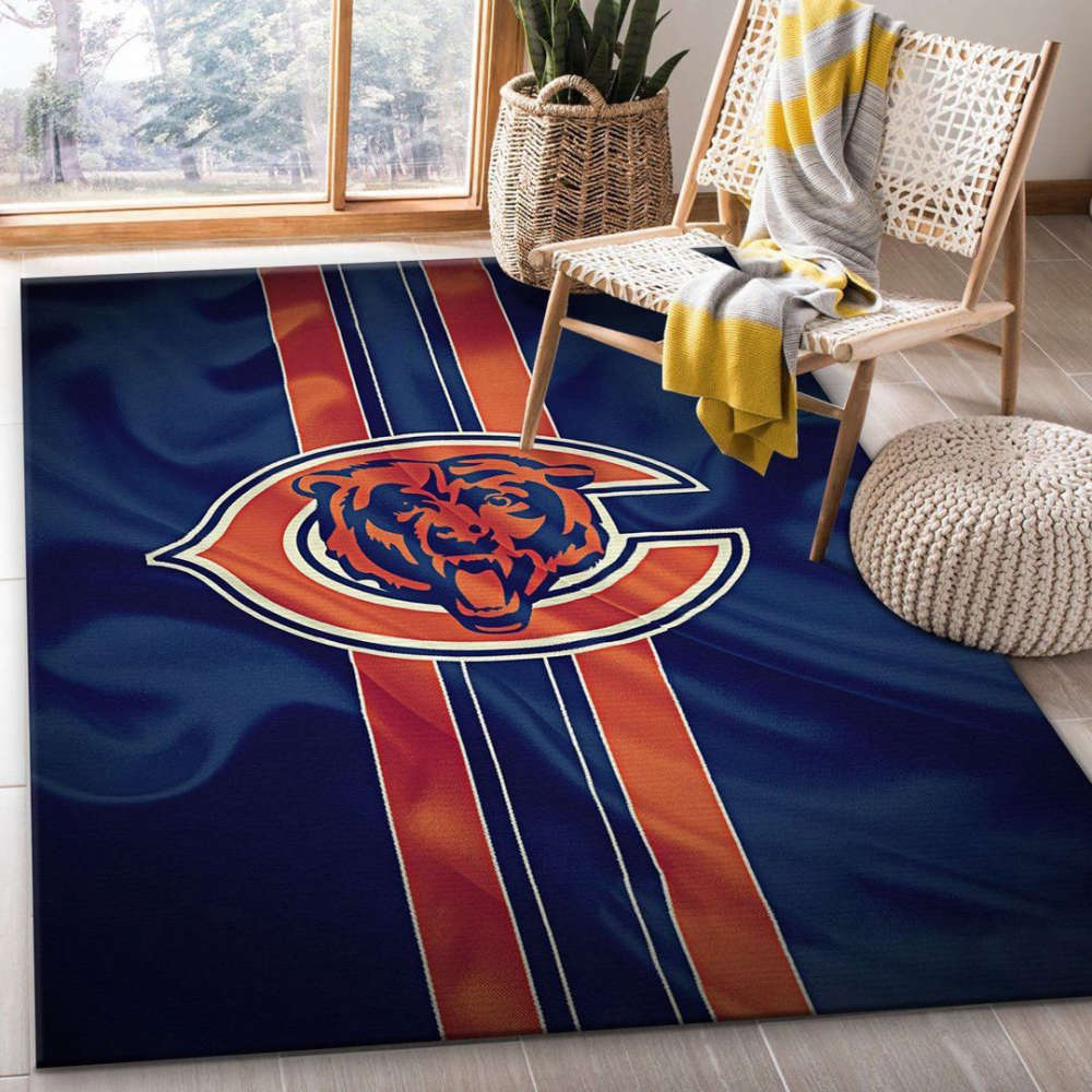 Chicago Bears American Foo Rug Living Room Floor Decor Fan Gifts