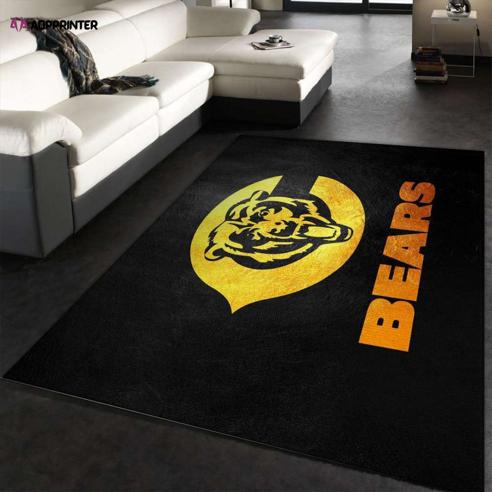 Chicago Bears Rug Living Room Floor Decor Fan Gifts