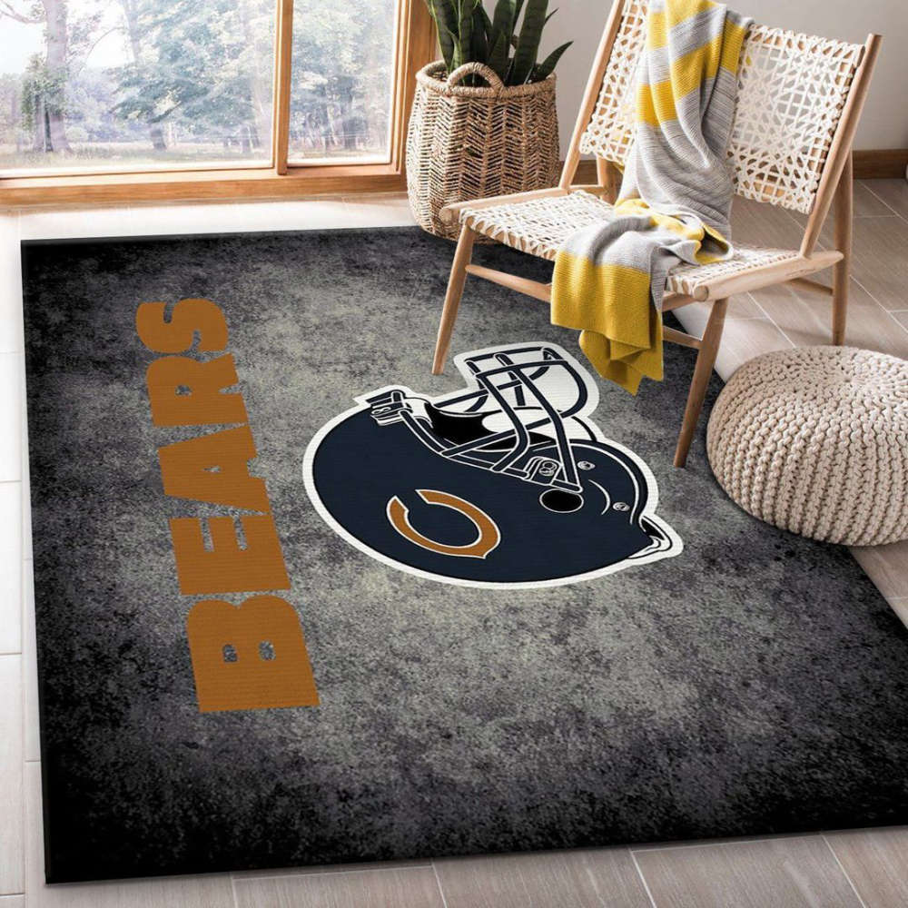 Chicago Bears Imperial Distressed Rug Living Room Floor Decor Fan Gifts