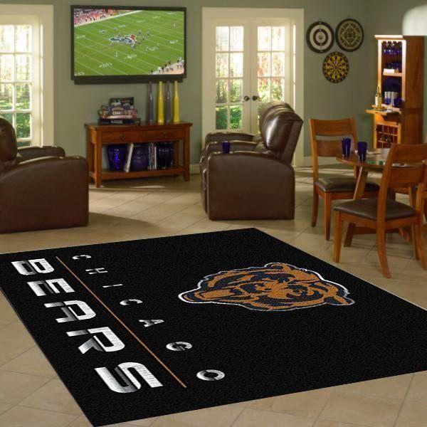 Chicago Bears Rug Living Room Floor Decor Fan Gifts