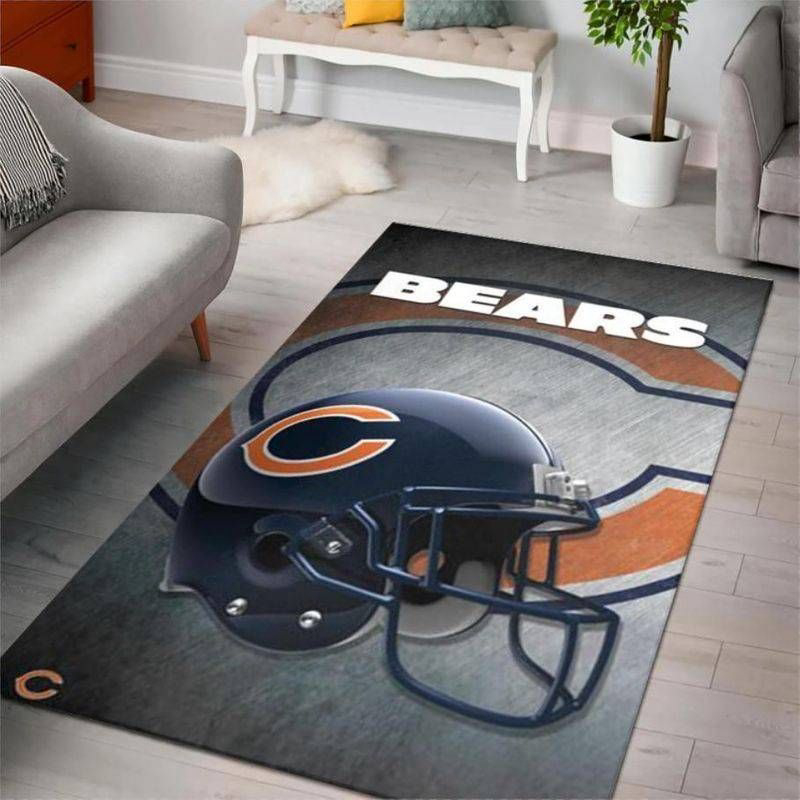 Chicago Bears Rug Living Room Floor Decor Fan Gifts