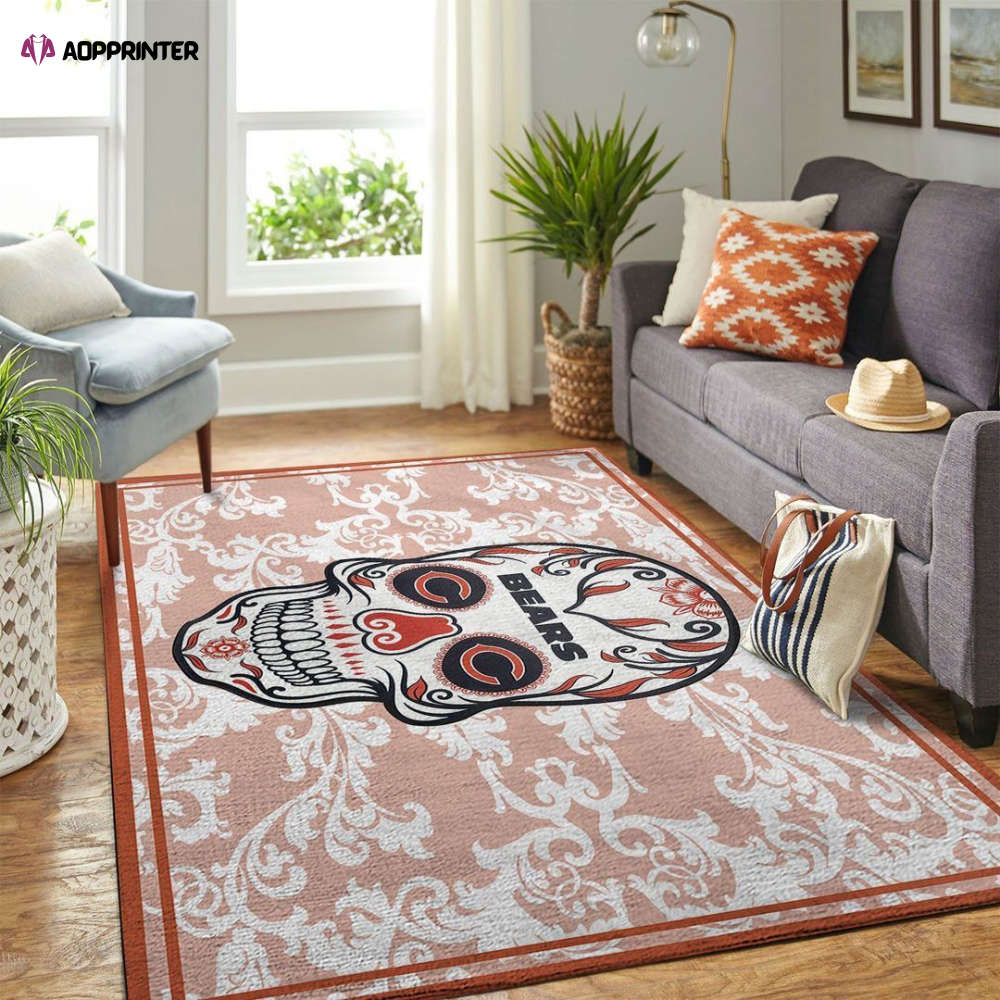 Chicago Bears Rug Living Room Floor Decor Fan Gifts