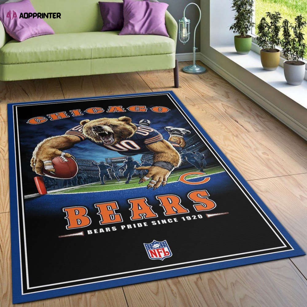 Carolina Panthers Fade Rug Living Room Floor Decor Fan Gifts