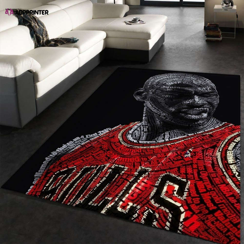 Chicago Bulls Player Rug Living Room Floor Decor Fan Gifts