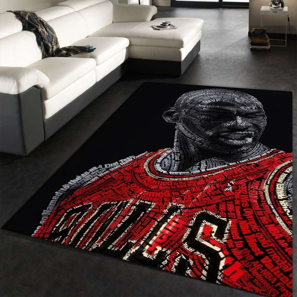 Chicago Bulls Player Rug Living Room Floor Decor Fan Gifts