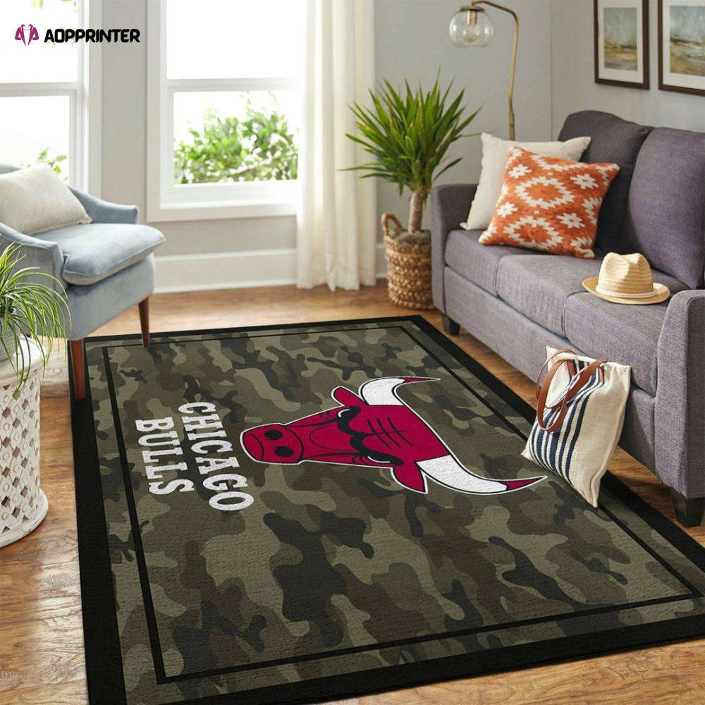 Chicago Bulls Rug Living Room Floor Decor Fan Gifts