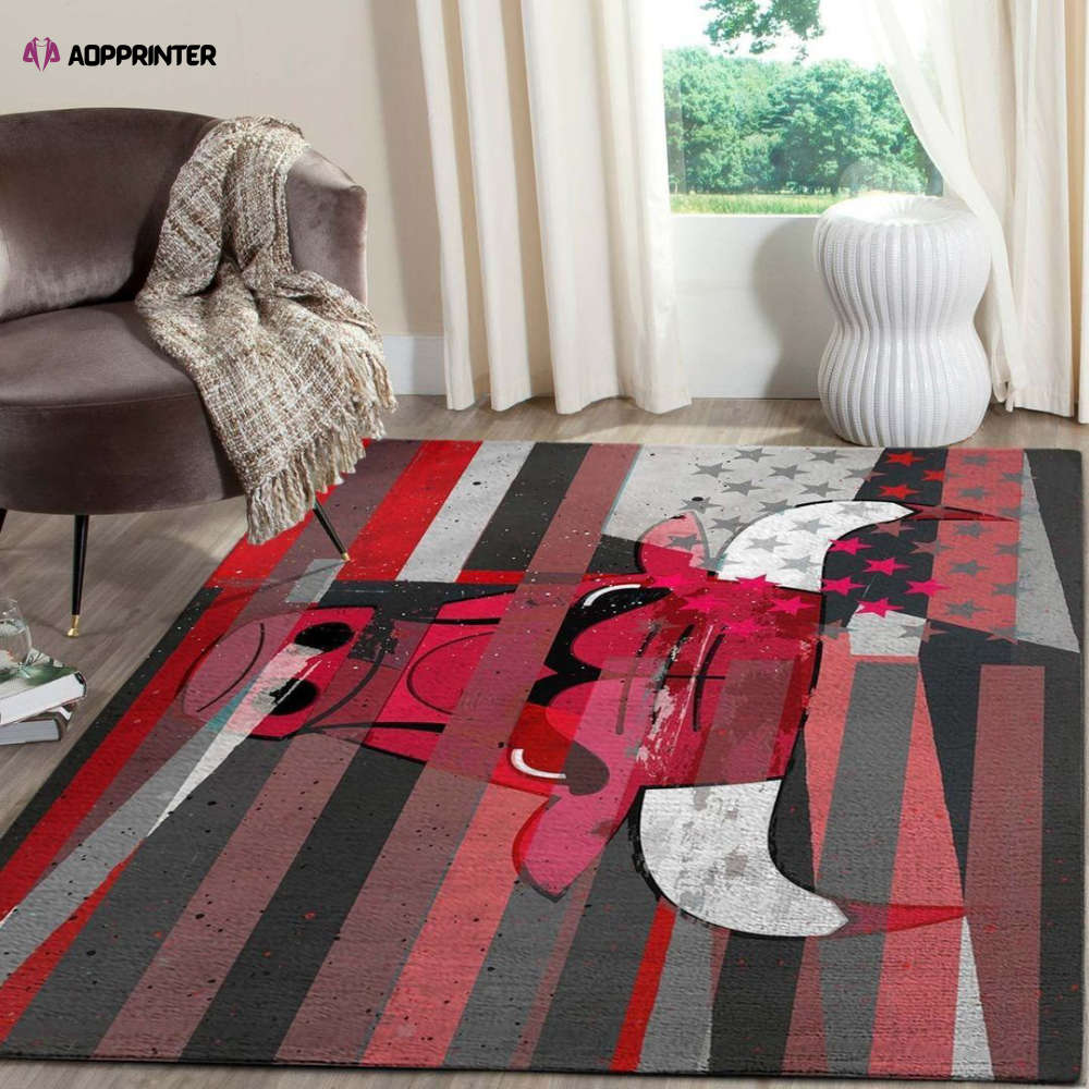 Chicago Bulls Rug Living Room Floor Decor Fan Gifts