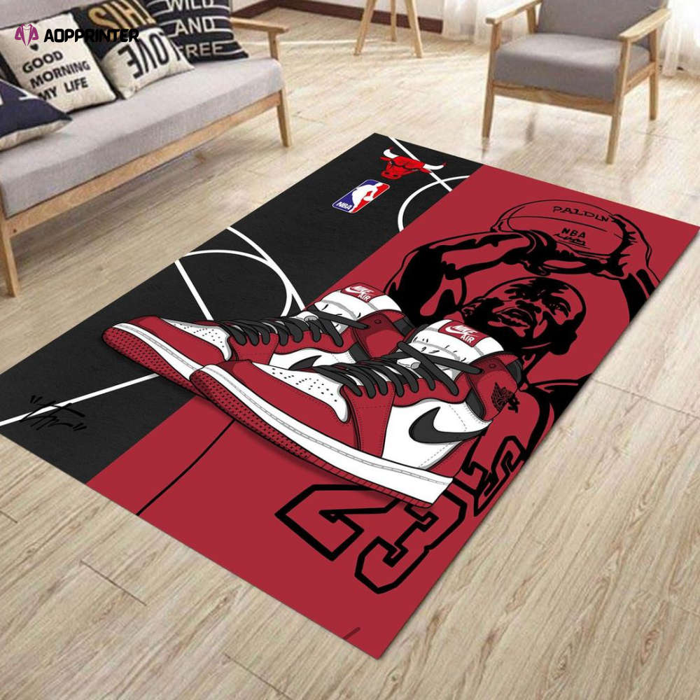 Charlotte Hornets Rug Living Room Floor Decor Fan Gifts