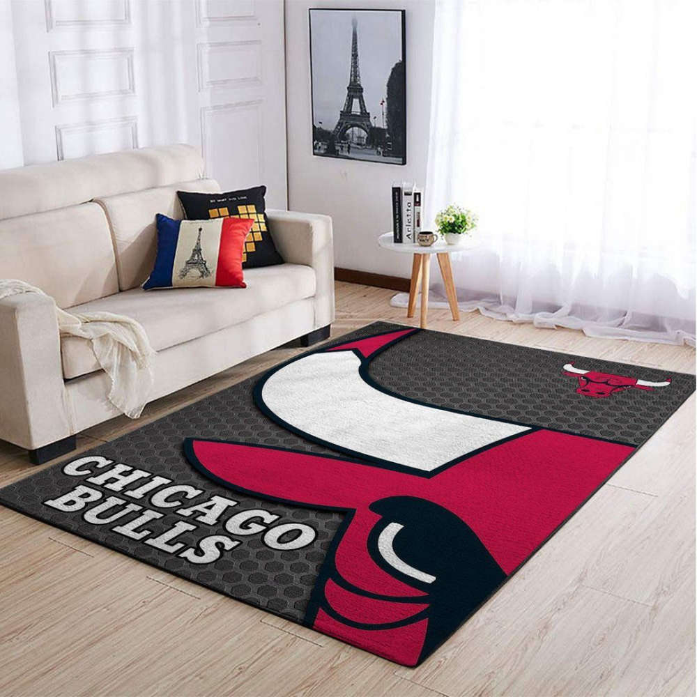 Chicago Bulls Rug Living Room Floor Decor Fan Gifts