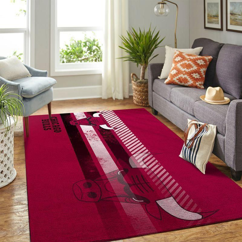 Chicago Bulls Rug Living Room Floor Decor Fan Gifts