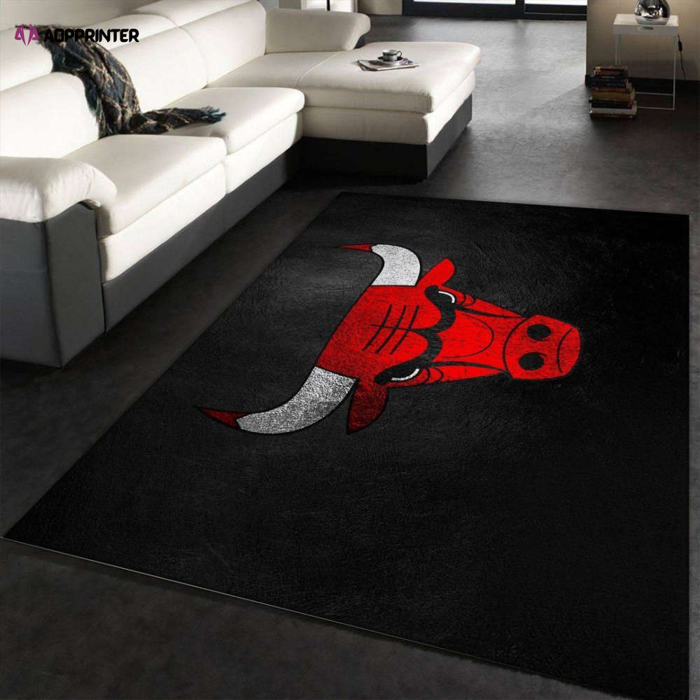 Chicago Bulls Rug Living Room Floor Decor Fan Gifts