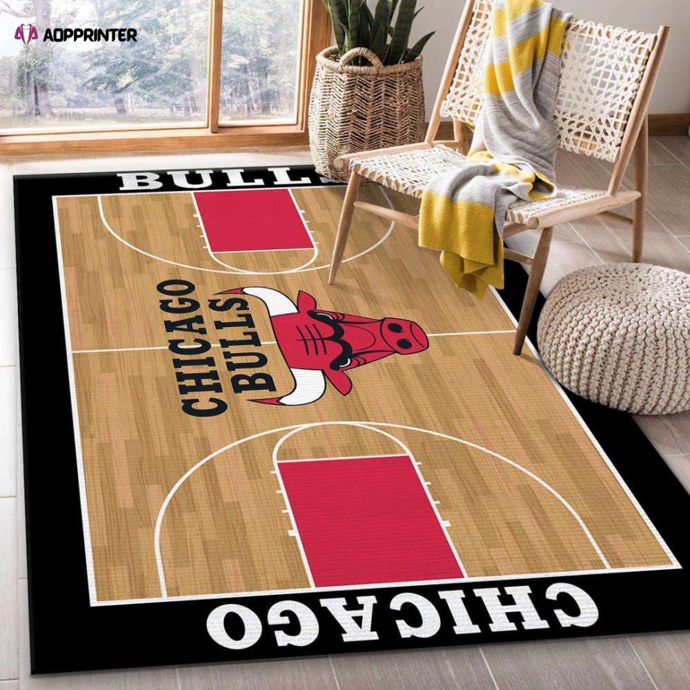 Chicago Bulls Rug Living Room Floor Decor Fan Gifts