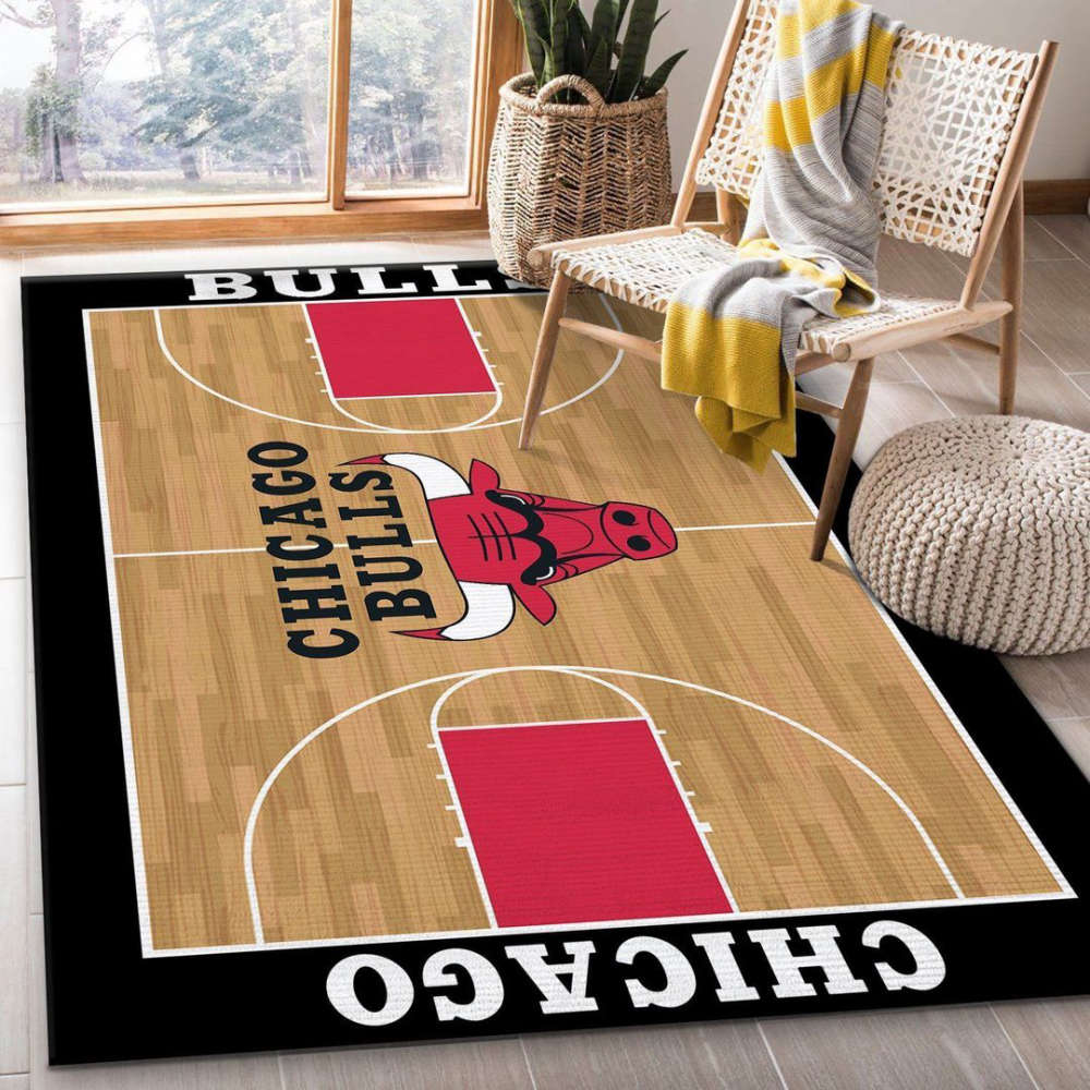 Chicago Bulls Rug Living Room Floor Decor Fan Gifts