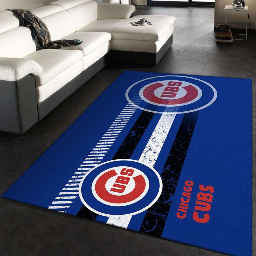 Chicago Cubs Rug Living Room Floor Decor Fan Gifts