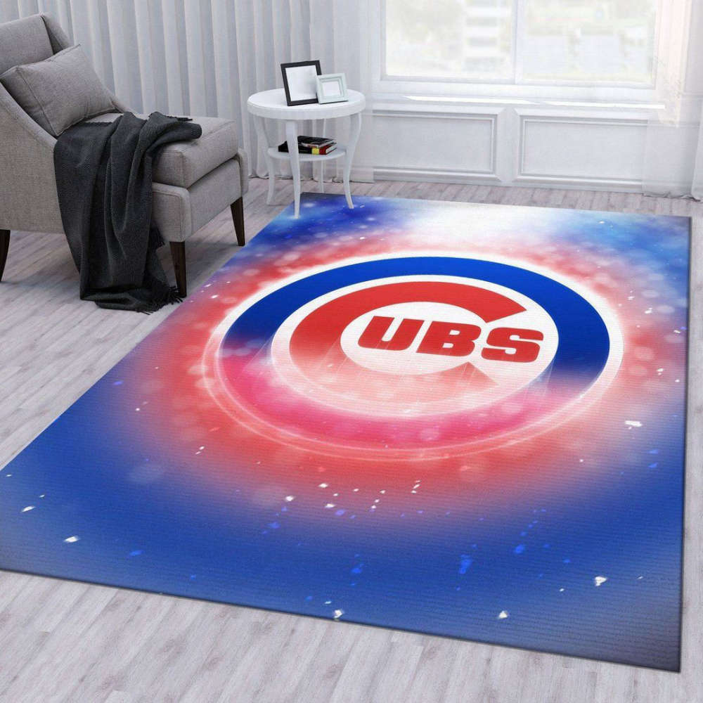 Chicago Cubs Rug Living Room Floor Decor Fan Gifts