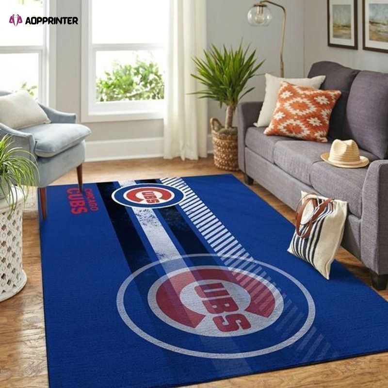 Chicago Cubs Rug Living Room Floor Decor Fan Gifts