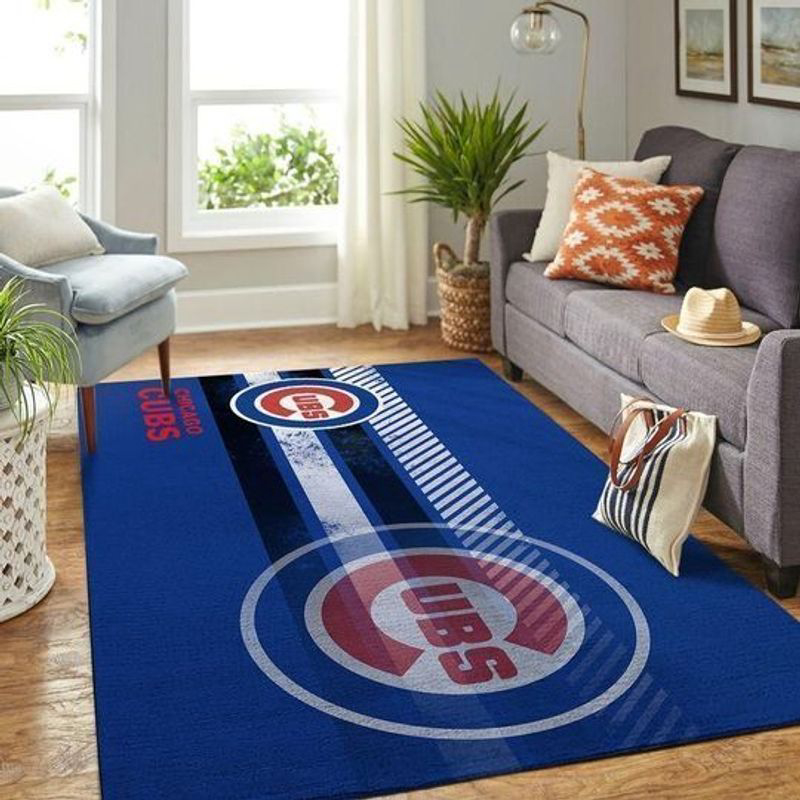 Chicago Cubs Rug Living Room Floor Decor Fan Gifts