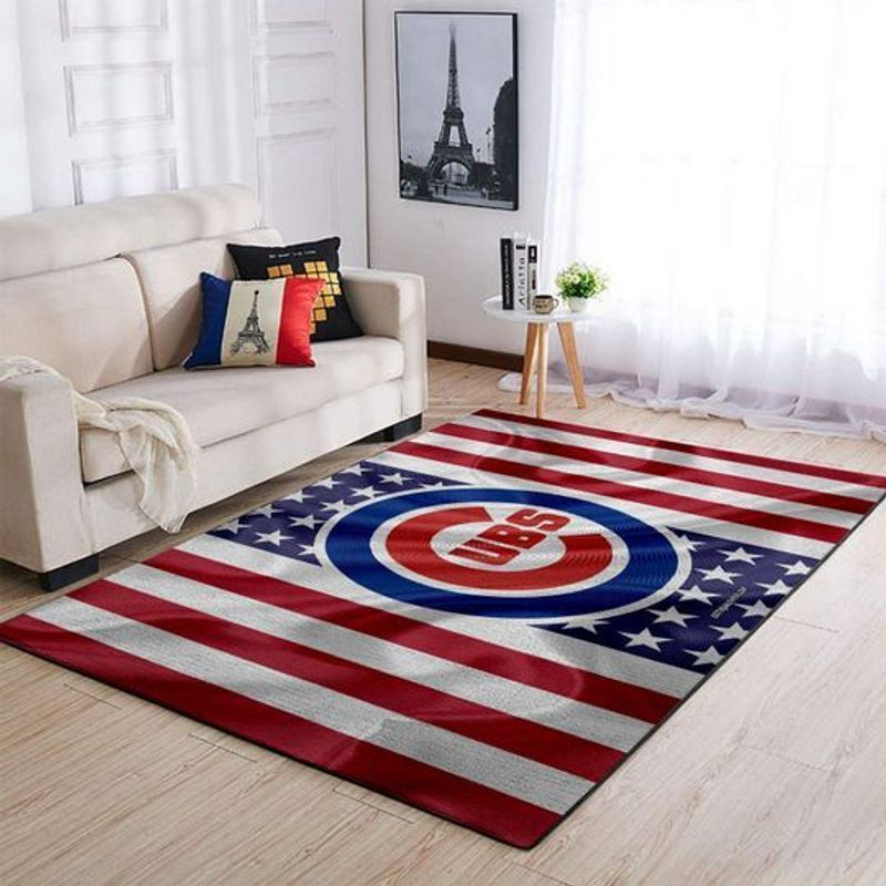 Chicago Cubs Rug Living Room Floor Decor Fan Gifts