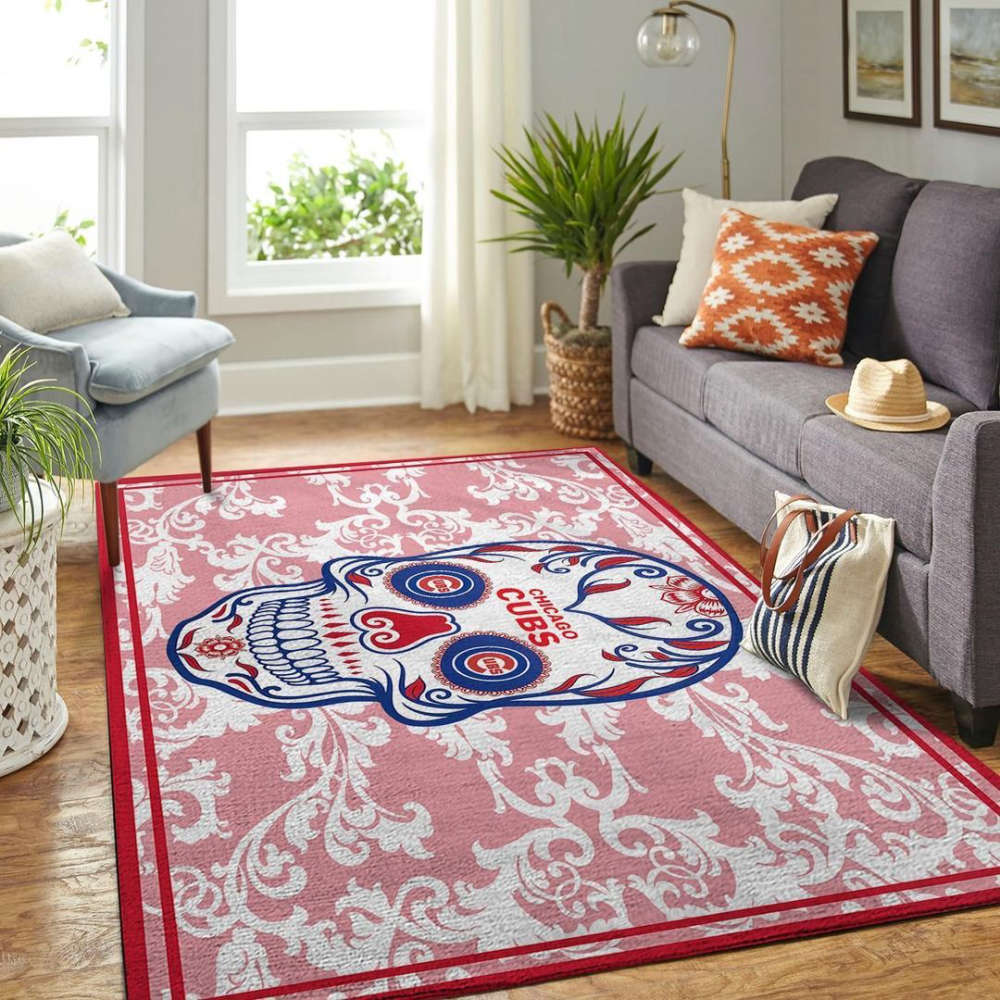 Chicago Cubs Rug Living Room Floor Decor Fan Gifts