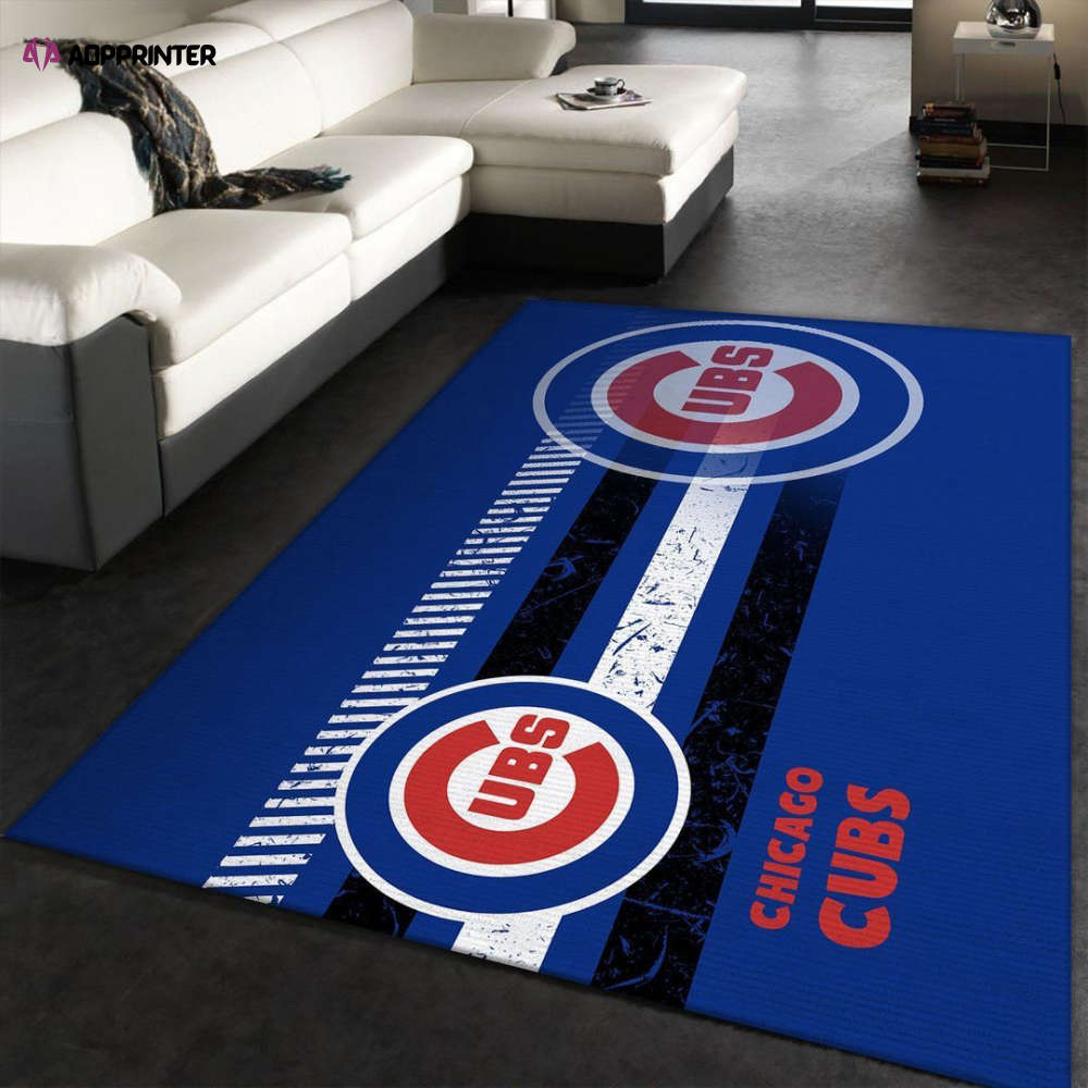 Chicago Cubs Rug Living Room Floor Decor Fan Gifts