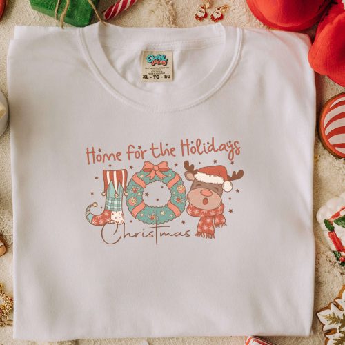 Christmas Retro Shirt: Santa Tree Tshirt Crewneck – Merry Christmas & Vacation in My Era