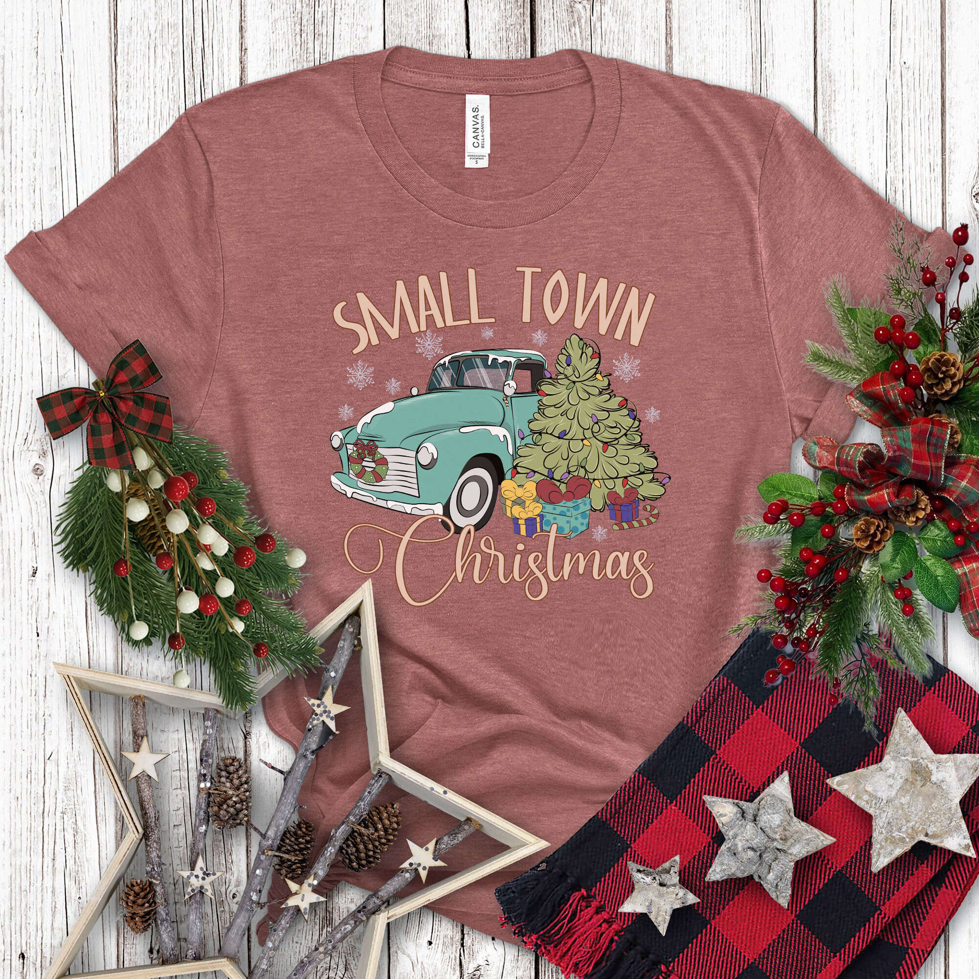 Christmas Shirt Family: Festive Tshirt Tree Design Crewneck – Merry Christmas Vacation Gift