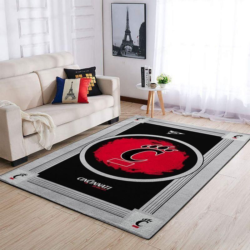 Cincinnati Bearcats Rug Living Room Floor Decor Fan Gifts