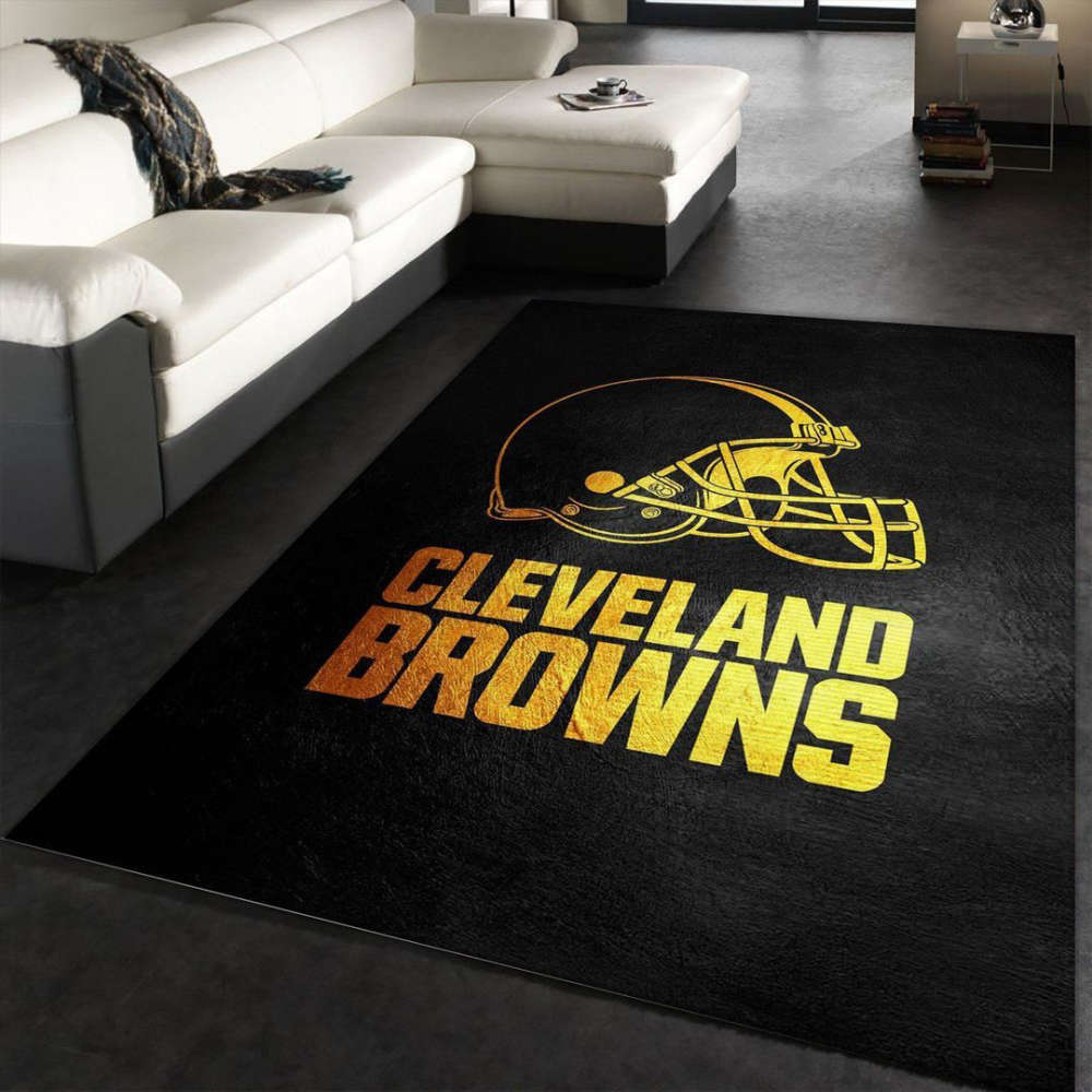 Cleveland Browns Rug Living Room Floor Decor Fan Gifts