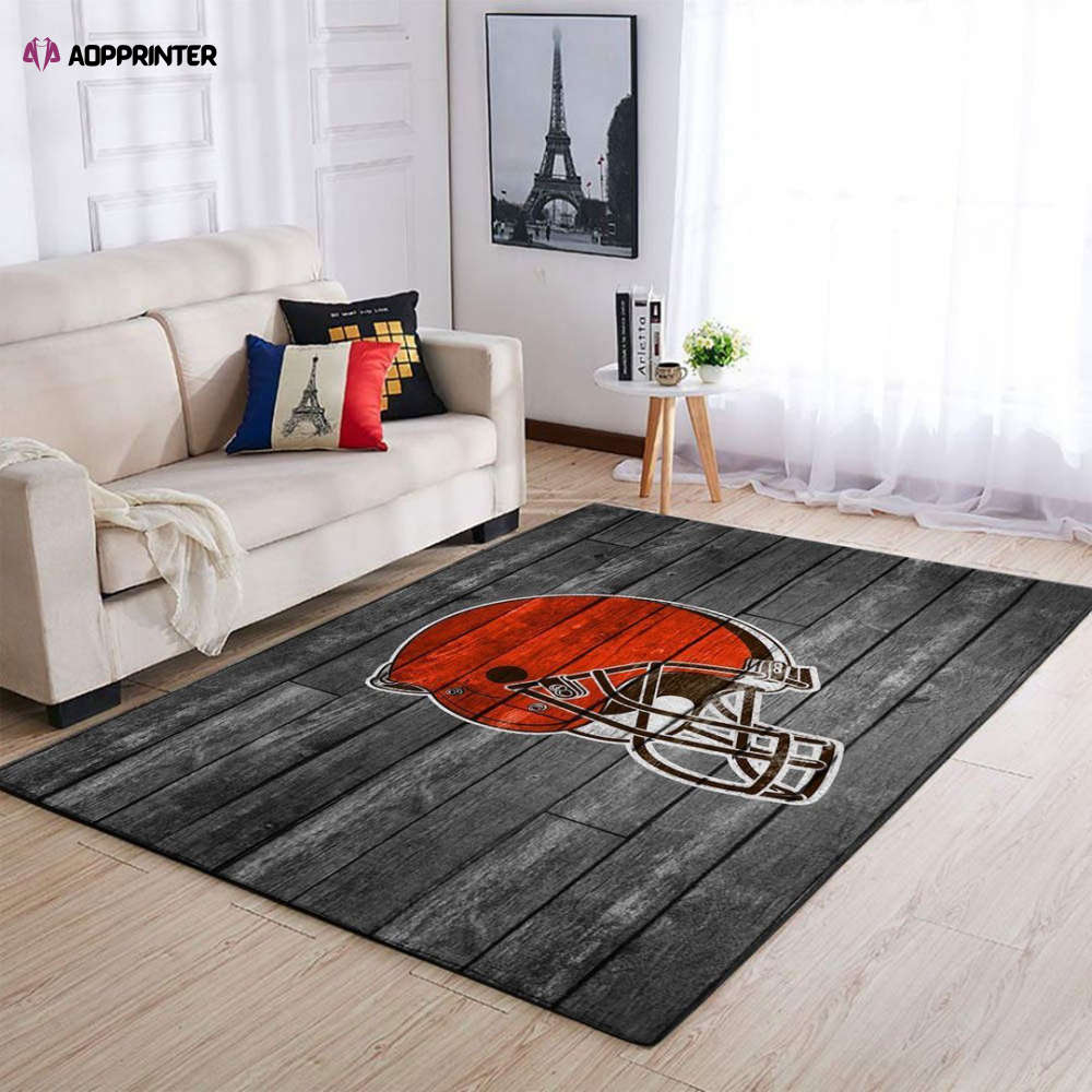 Cleveland Browns Rug Living Room Floor Decor Fan Gifts