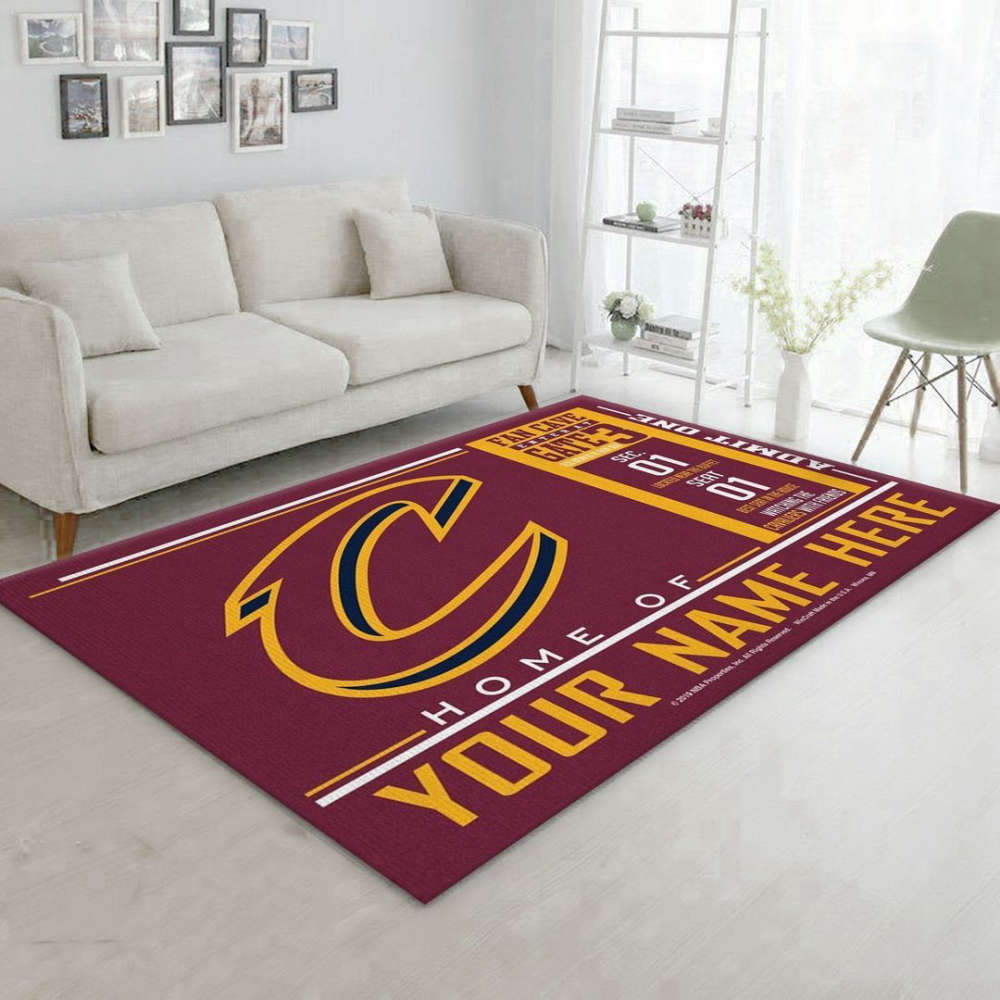 Cleveland Cavaliers Rug Living Room Floor Decor Fan Gifts