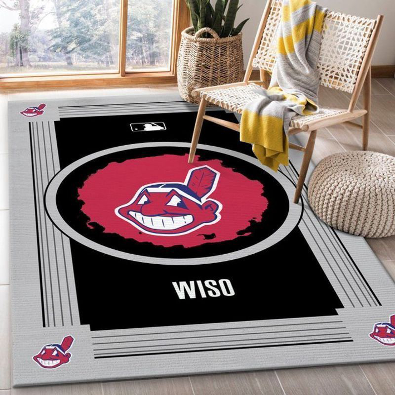 Cleveland Indians Rug Living Room Floor Decor Fan Gifts