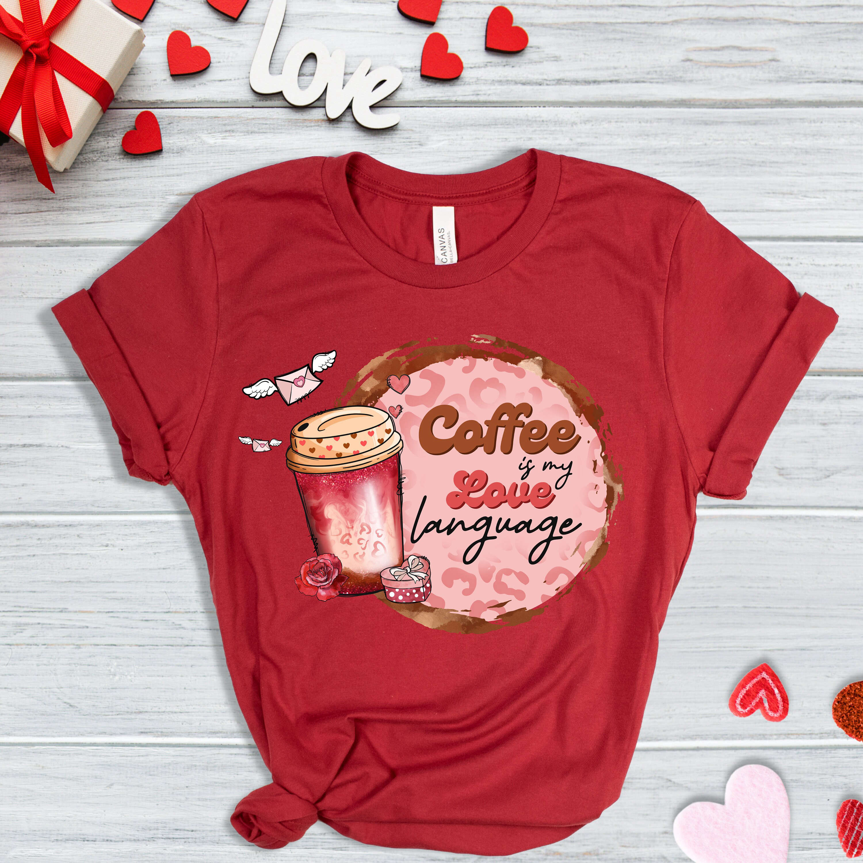 Coffee Is My Love Language T-shirt – Valentine s Day Shirt for Coffee Lovers
