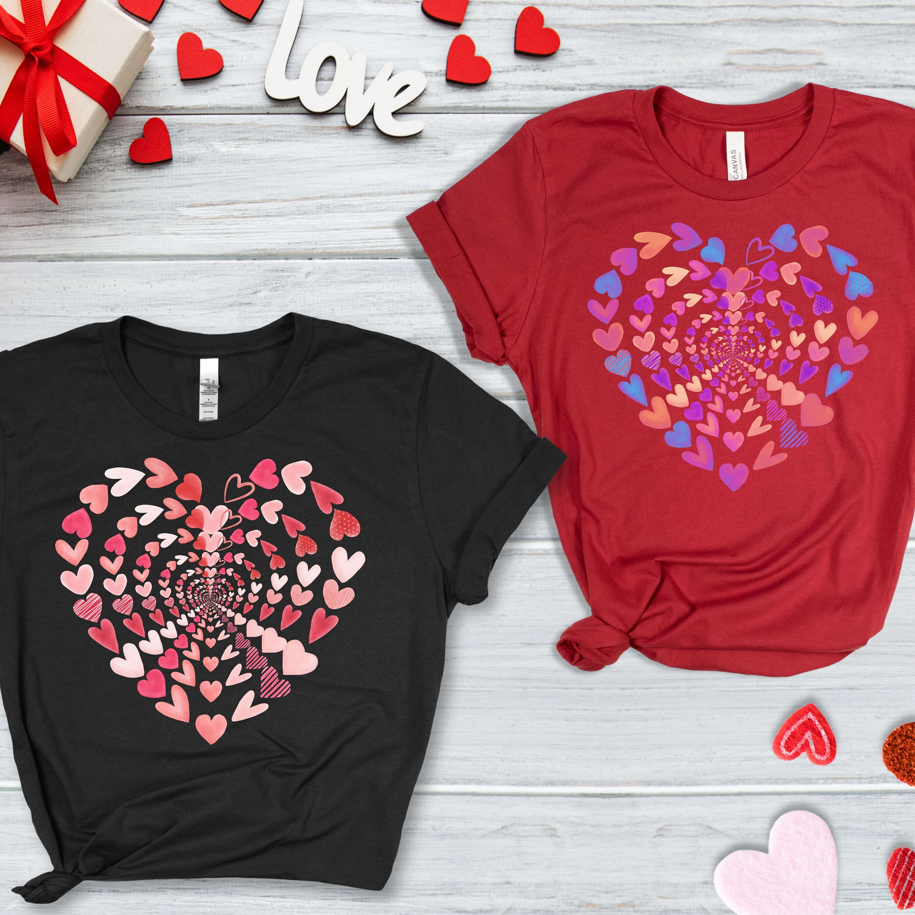 Cute Heart Shirt, Valentine’s Day Gift, Valentines Day Tee, Valentine Shirt Women, Girls Valentine Days Outfit,Heart Shirt,Girlfriend Shirt
