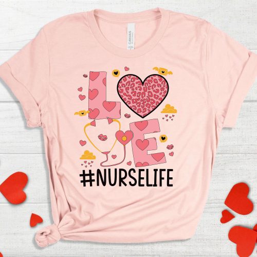 Cute Nurse Valentine s Day Shirt: Love ER Nurse T-Shirt