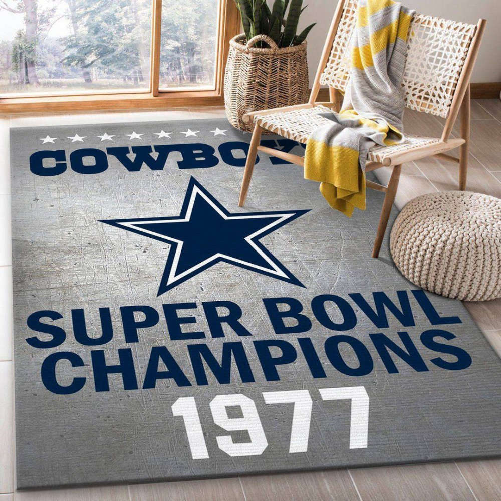 Dallas Cowboys 1977 Rug Living Room Floor Decor Fan Gifts