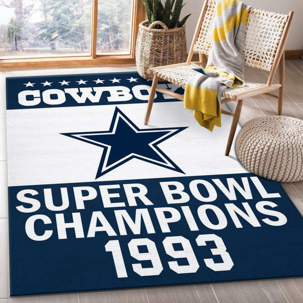 Dallas Cowboys 1993 Rug Living Room Floor Decor Fan Gifts